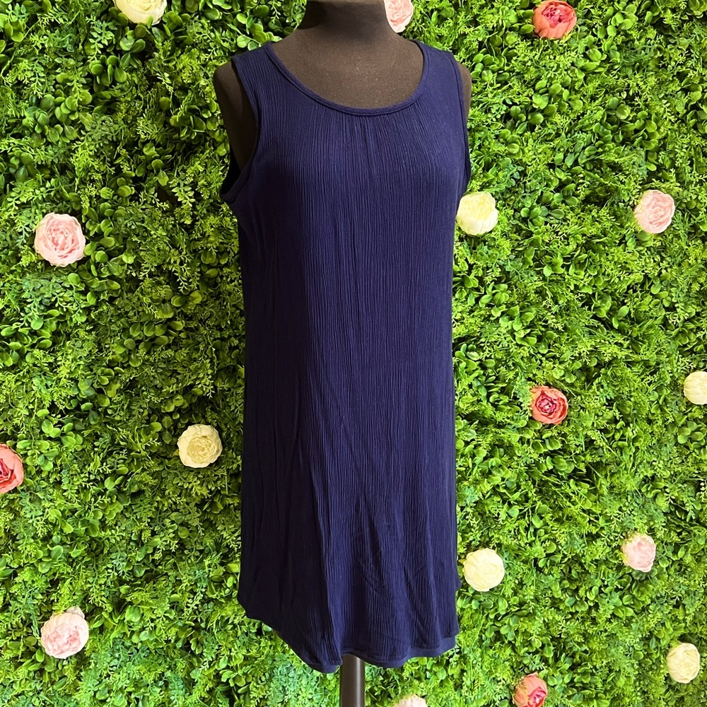 Dept 222 Sleeveless Navy Dress.  Size XL